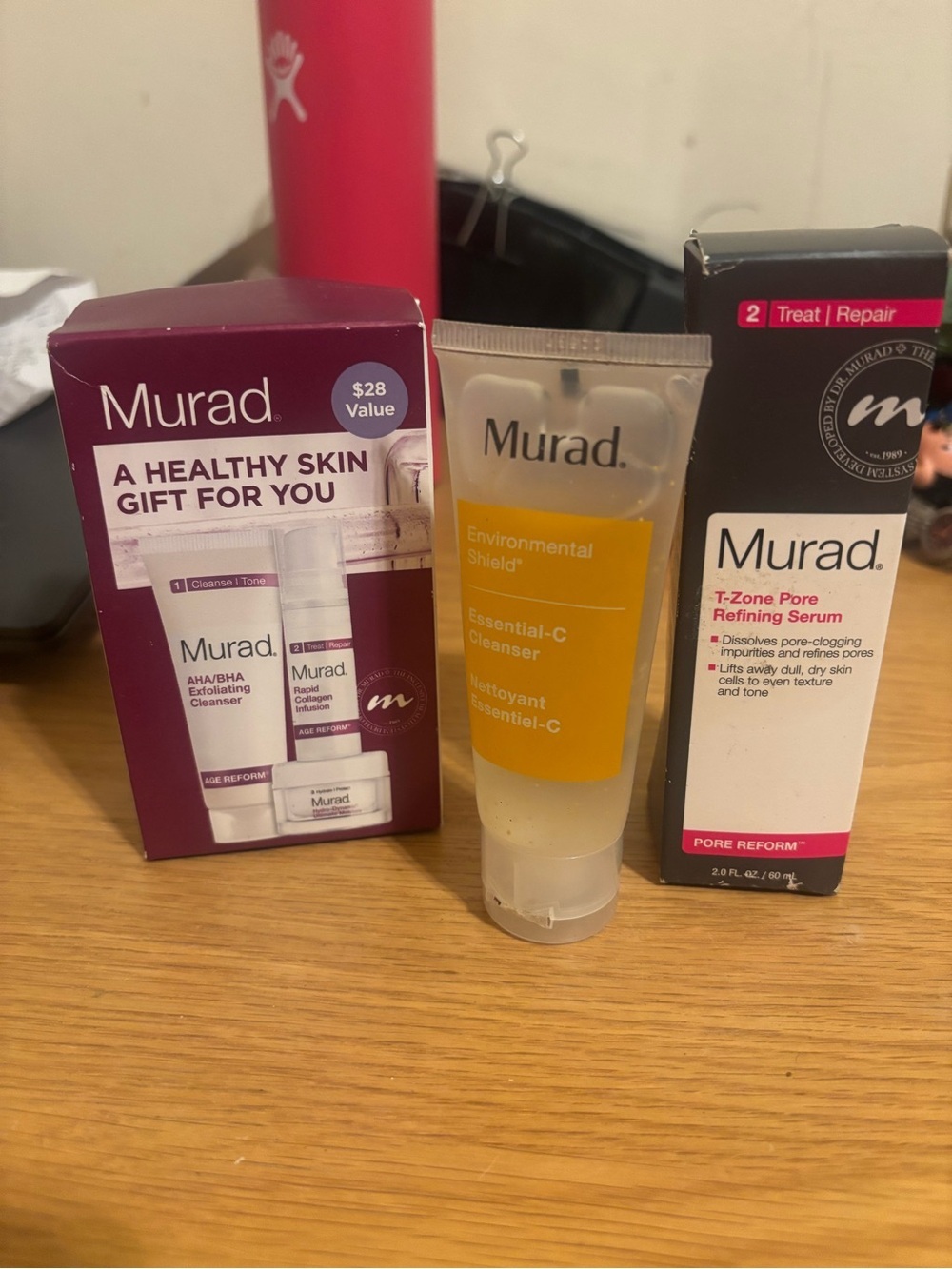 Murad Essential-C Cleanser Trio with Yellow and Purple Accents